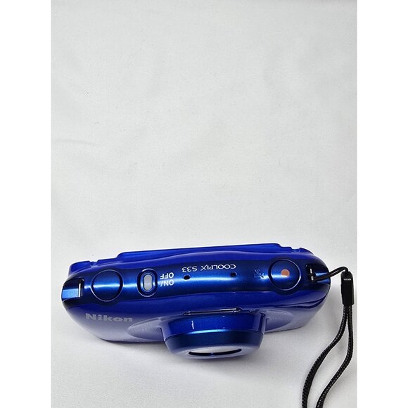 Nikon COOLPIX S33 13.1MP 3x Zoom Waterproof Compact Digital Camera Blue - Picture 8 of 13